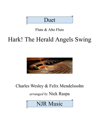 Book cover for Hark! The Herald Angels Swing (Flute & Alto Flute) Full Set