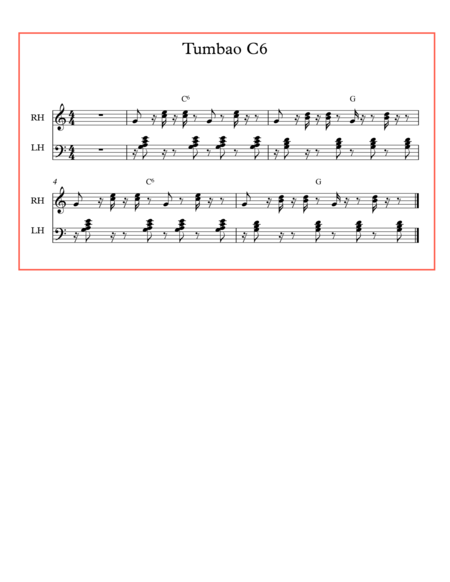 Tumbao piano merengue en C6 image number null
