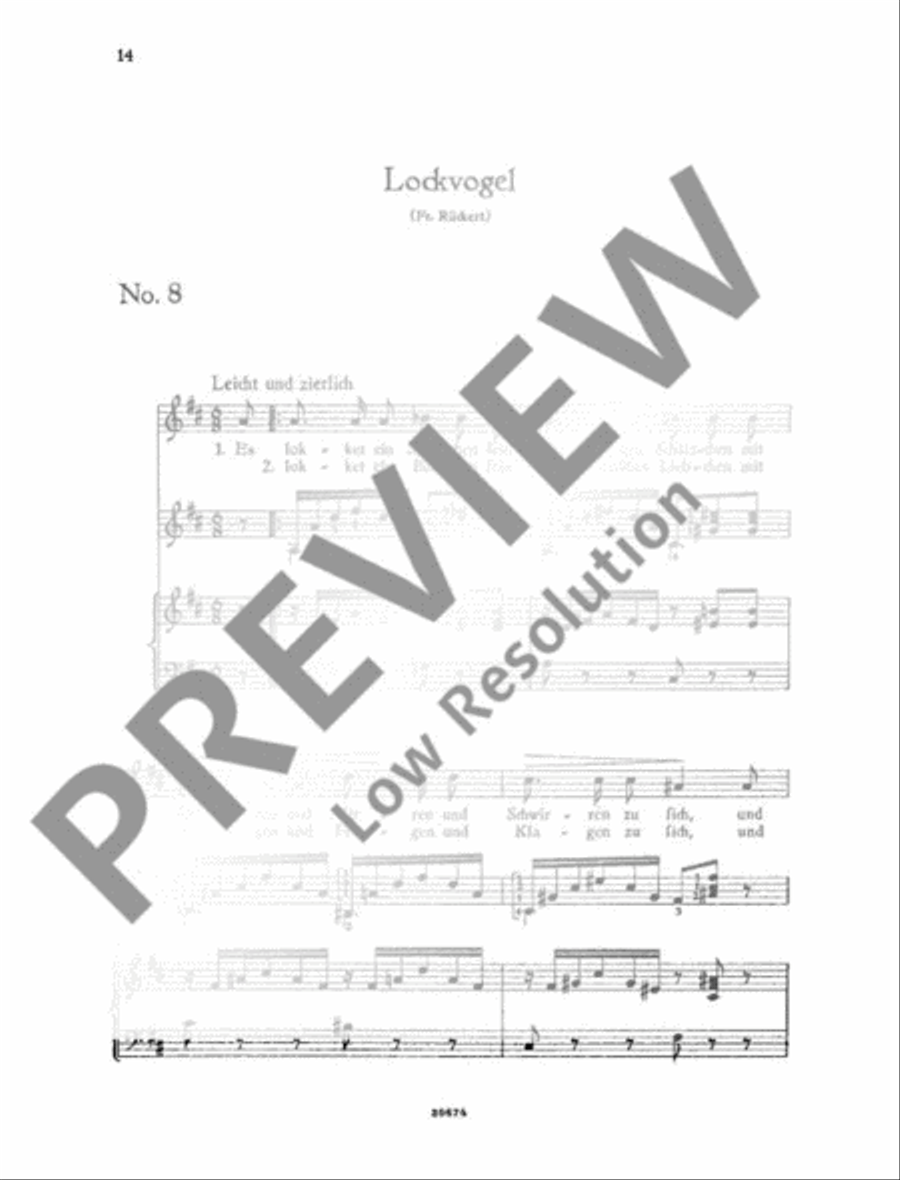 Lieder zur Laute Lieder zur Laute Voice Solo scores gallery preview page 17