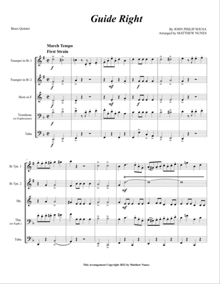 Guide Right Chamber Music scores gallery preview page 3