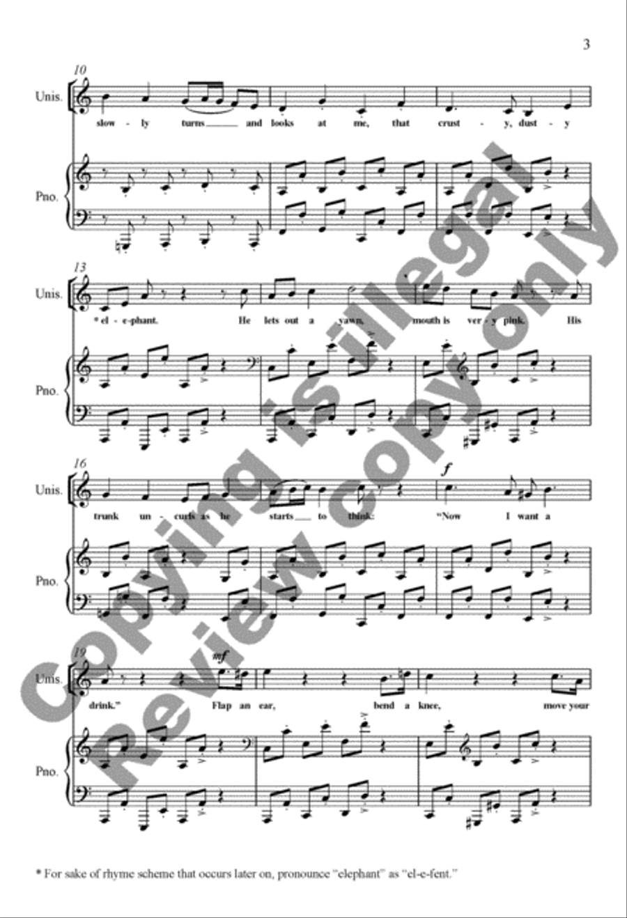 A Trip to the Zoo: 2. The Elephant 3-Part scores gallery preview page 10