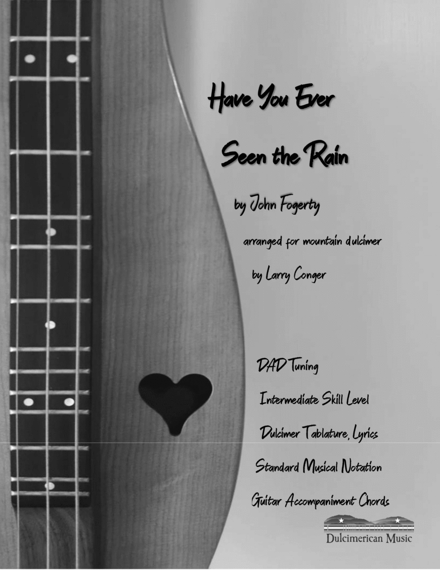 Have You Ever Seen The Rain? Dulcimer scores gallery preview page 1