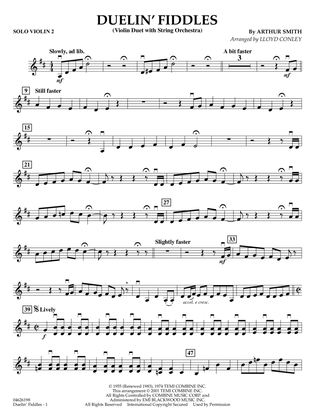 Duelin' Fiddles - Solo Violin 2