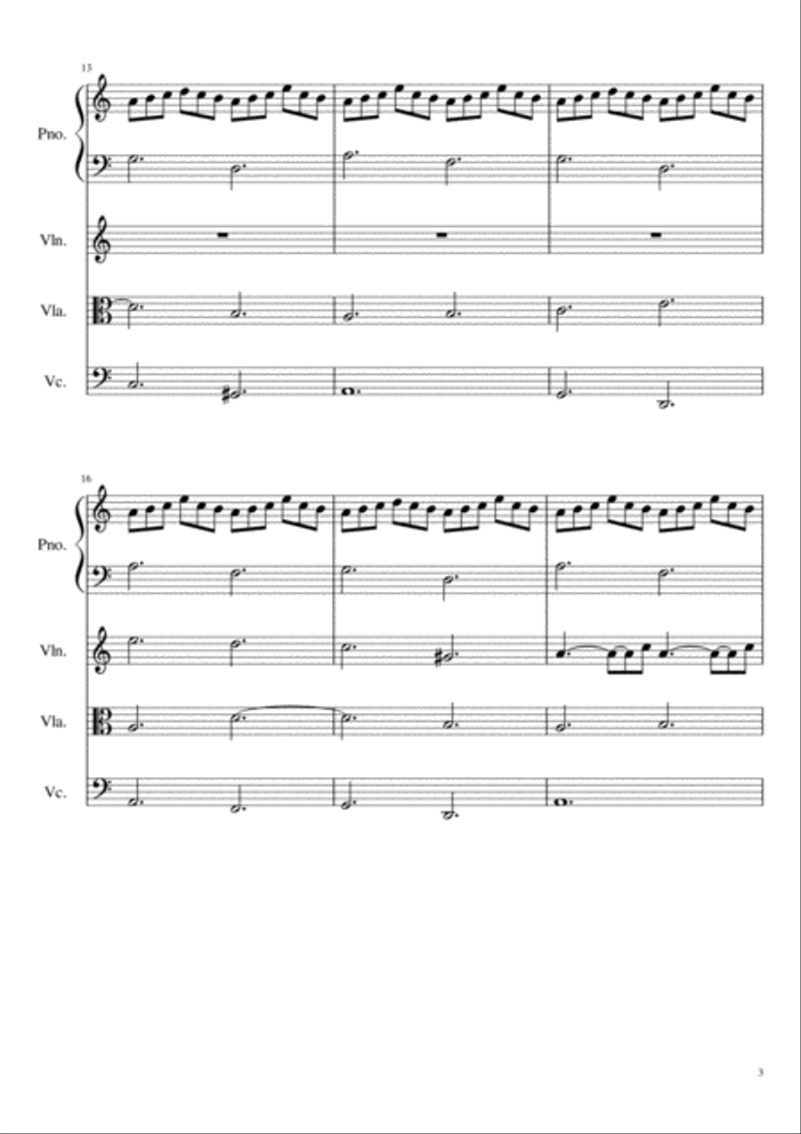 Caressing The Light Caressing The Light Chamber Orchestra scores gallery preview page 3