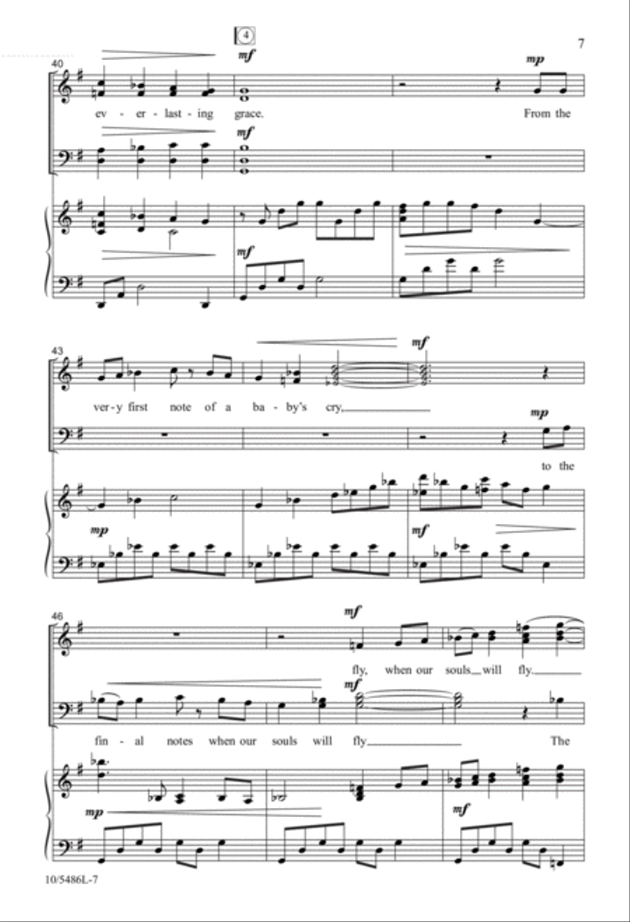 A Million Notes A Million Notes 4-Part scores gallery preview page 7