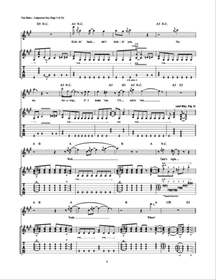 Judgement Day Electric Guitar scores gallery preview page 3