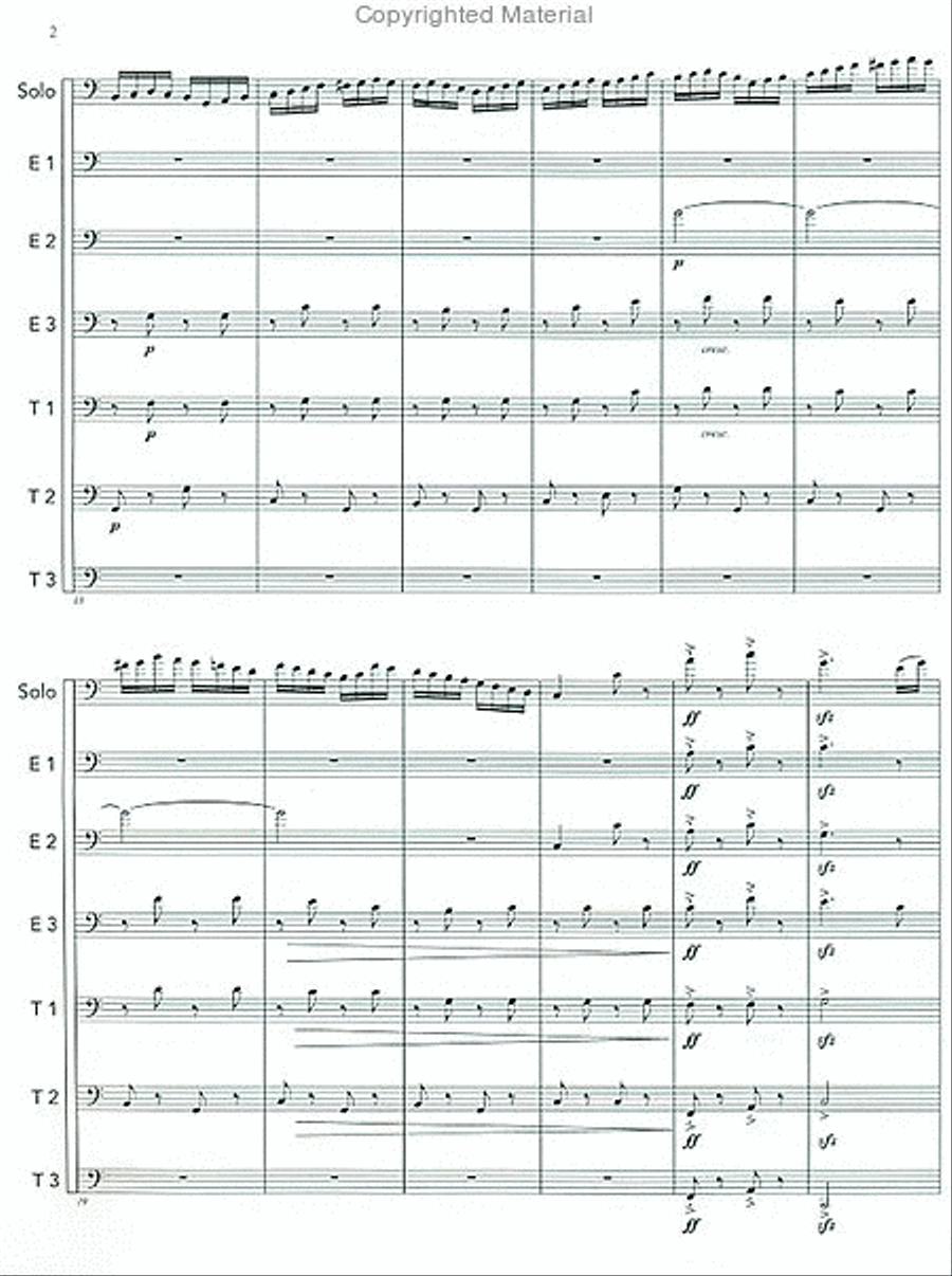 Dance of the Comedians Euphonium scores gallery preview page 3