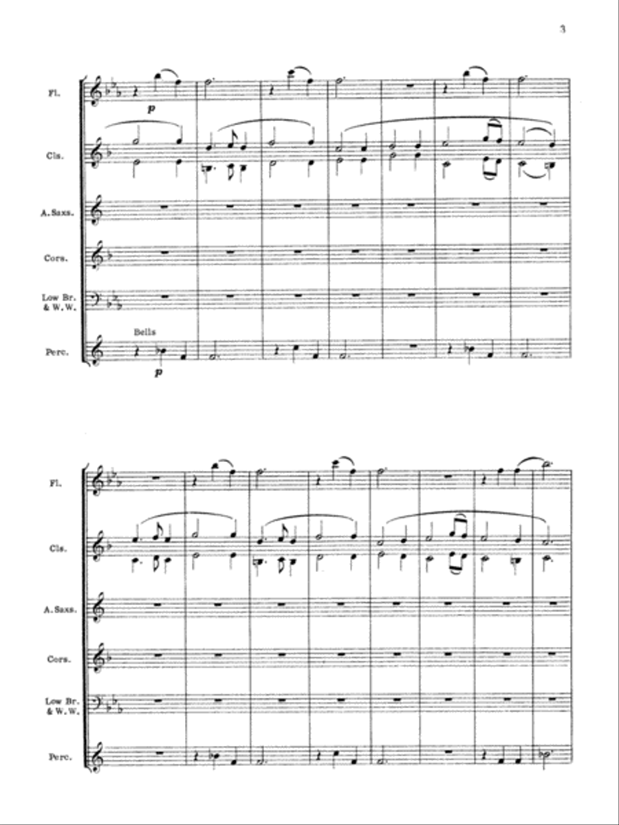 Air and Alleluia: Score Concert Band scores gallery preview page 3