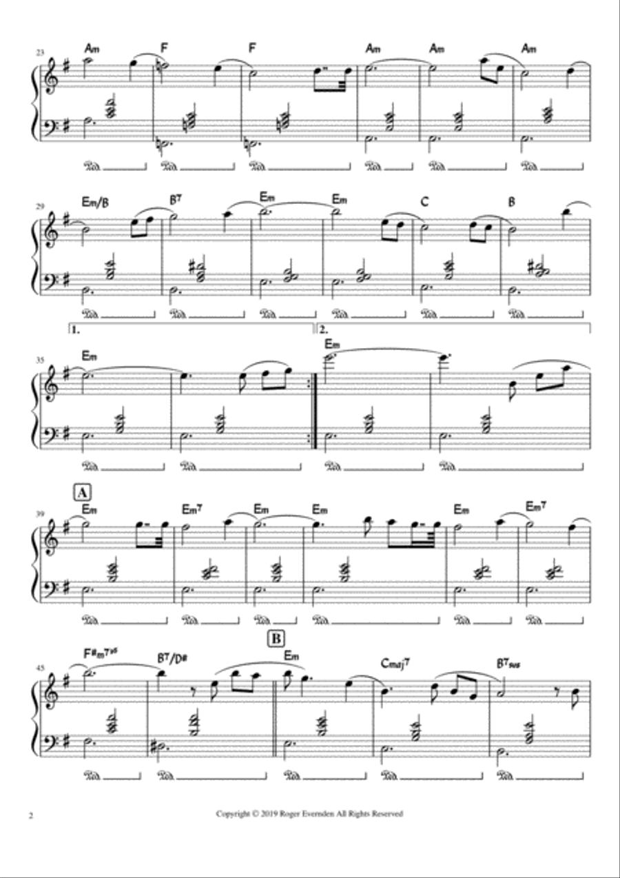 Girl On A Swing - Serendipity No.4 Easy Piano scores gallery preview page 2