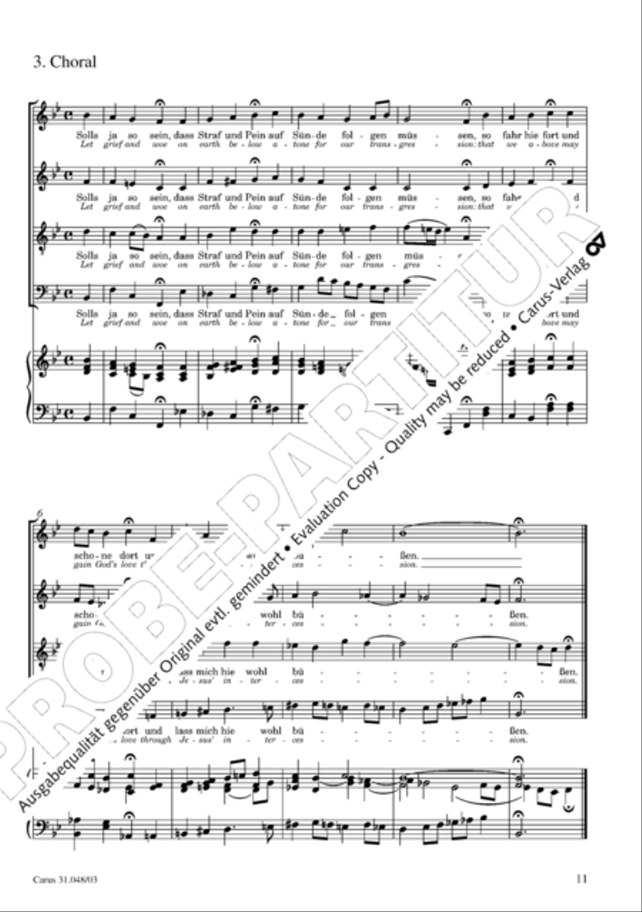O wretch that I am, who then can release me (Ich elender Mensch, wer wird mich erlosen) 4-Part scores gallery preview page 12
