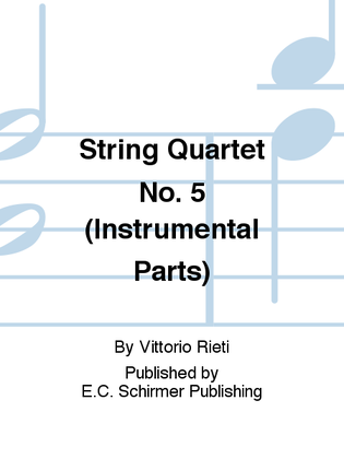 String Quartet No. 5 (Instrumental Parts)
