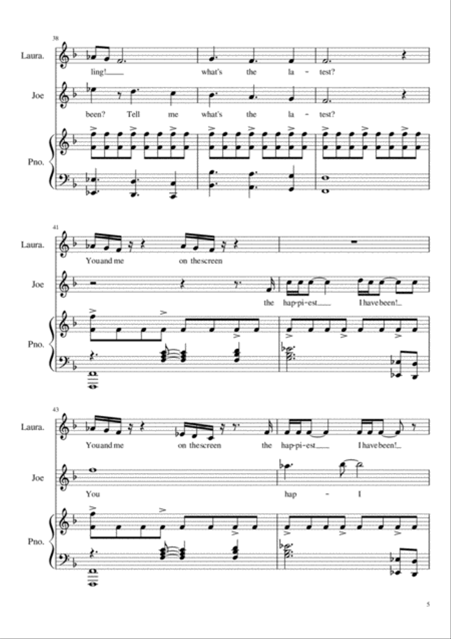 You and Me On The Screen Piano scores gallery preview page 5