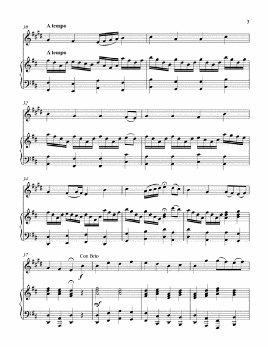 He Leadeth Me (treble Eb instrument solo) Piano scores gallery preview page 4