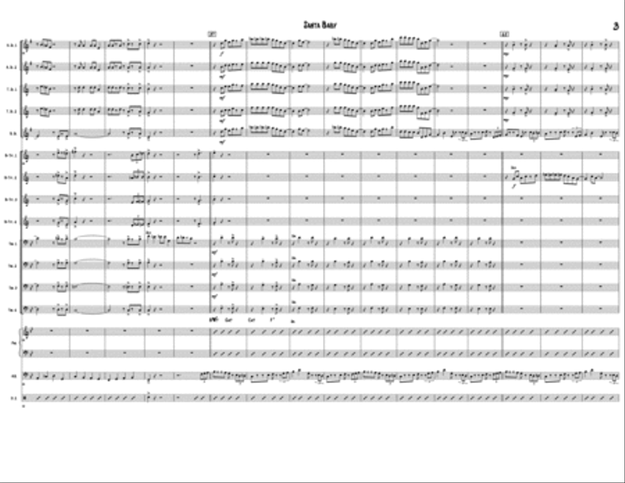 Santa Baby for Jazz Band Jazz Ensemble scores gallery preview page 3