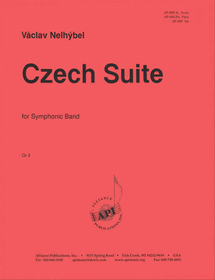 Czech Suite For Symphonic Band - Set