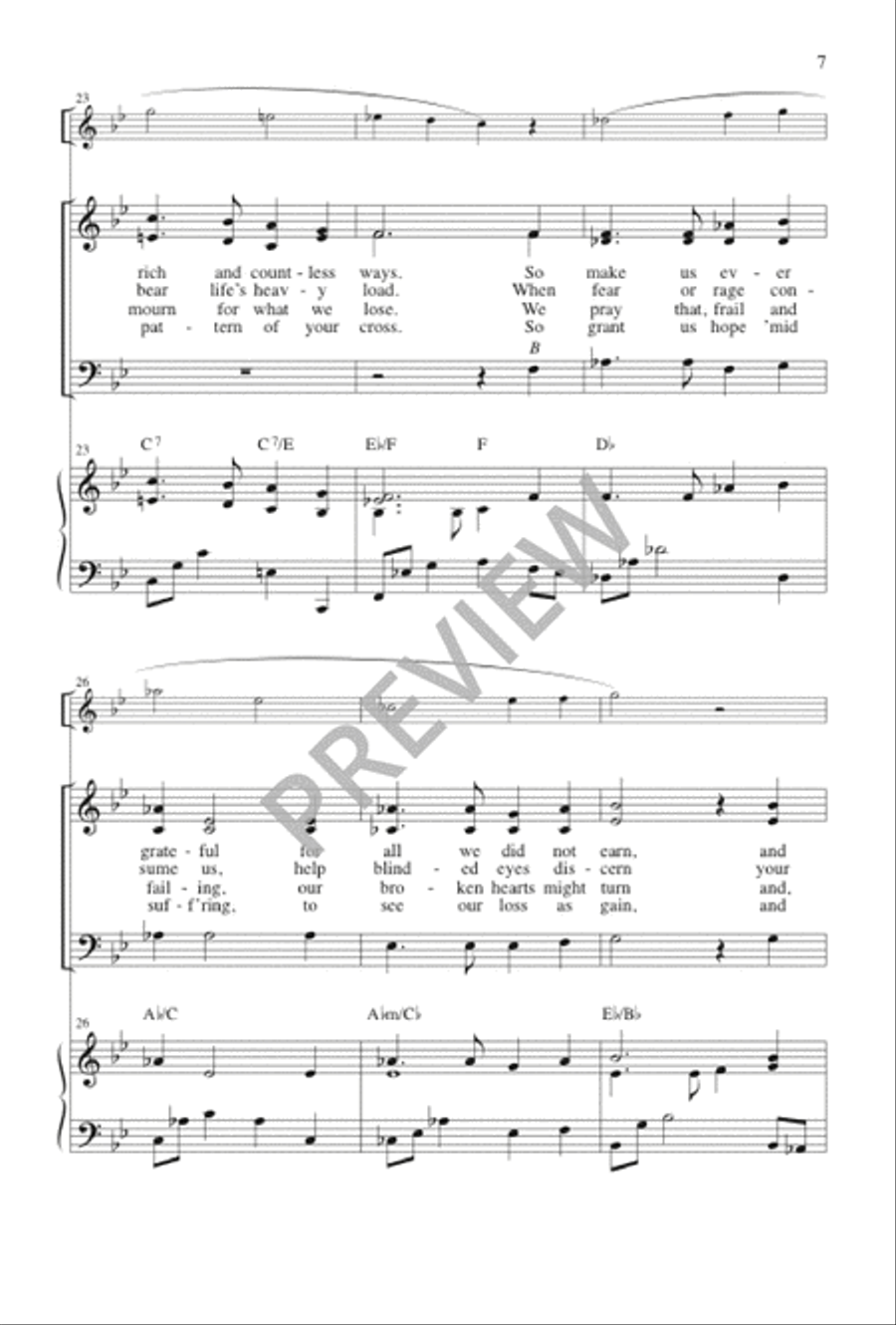 All Is Gift, All Is Grace 3-Part scores gallery preview page 7