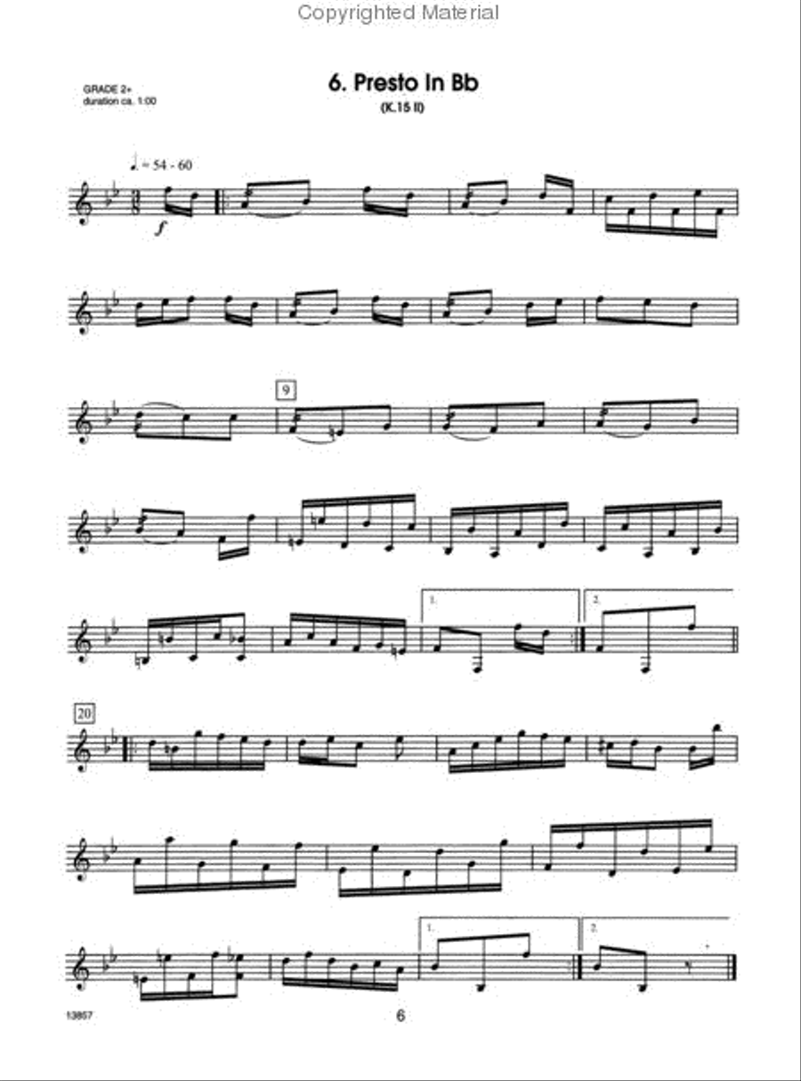 Mozart For Marimba Marimba scores gallery preview page 3