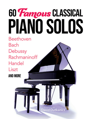 Book cover for 60 Famous Classical Piano Solos