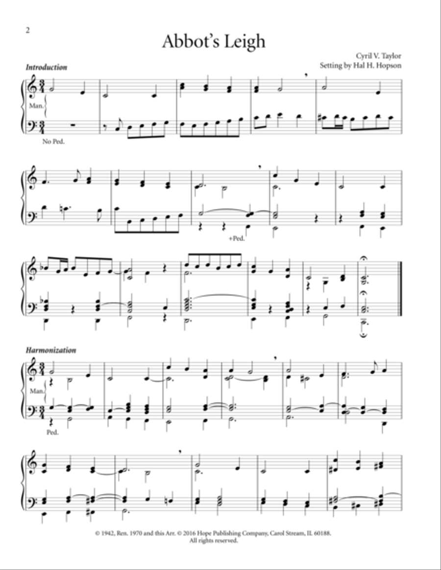 55 Hymn Harmonizations for Organ Organ Solo scores gallery preview page 2