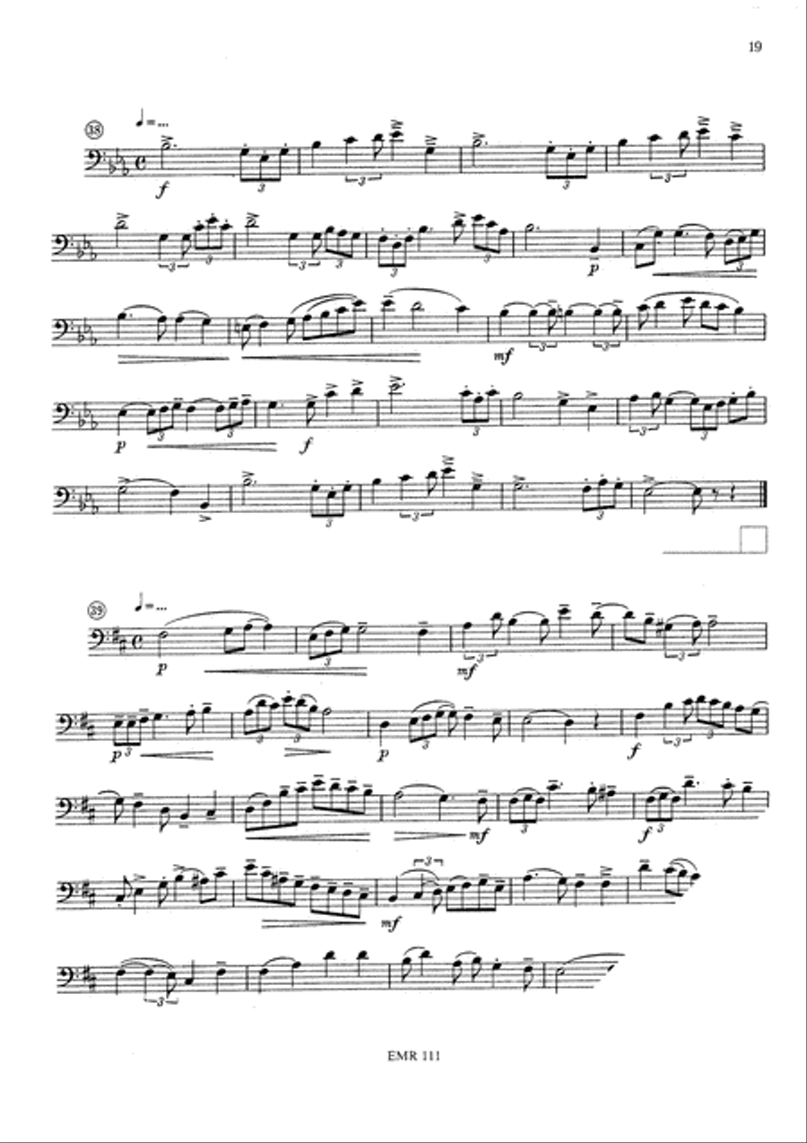 Blattlese-Schule / Ecole de Lecture / School of Sight Reading Trombone scores gallery preview page 11
