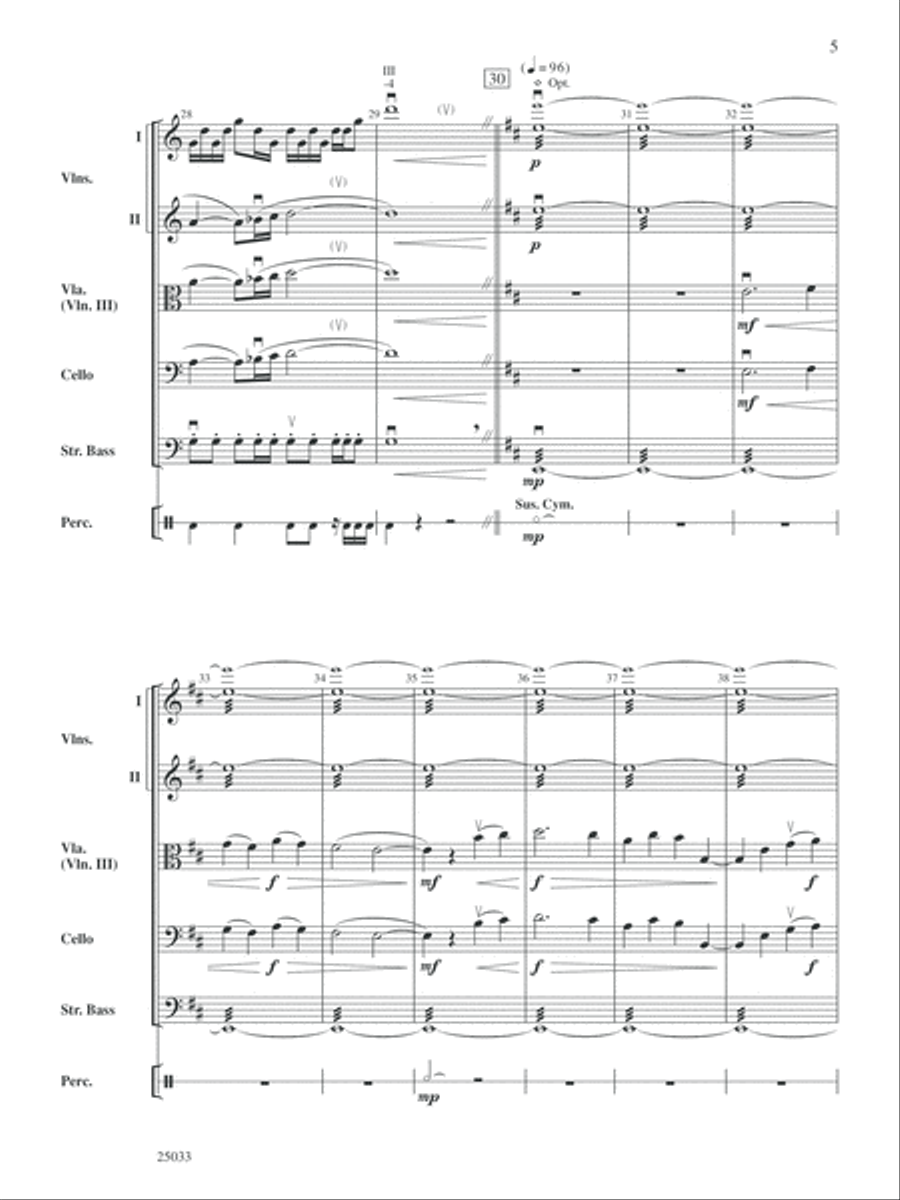 Halo Theme: Score String Orchestra scores gallery preview page 5