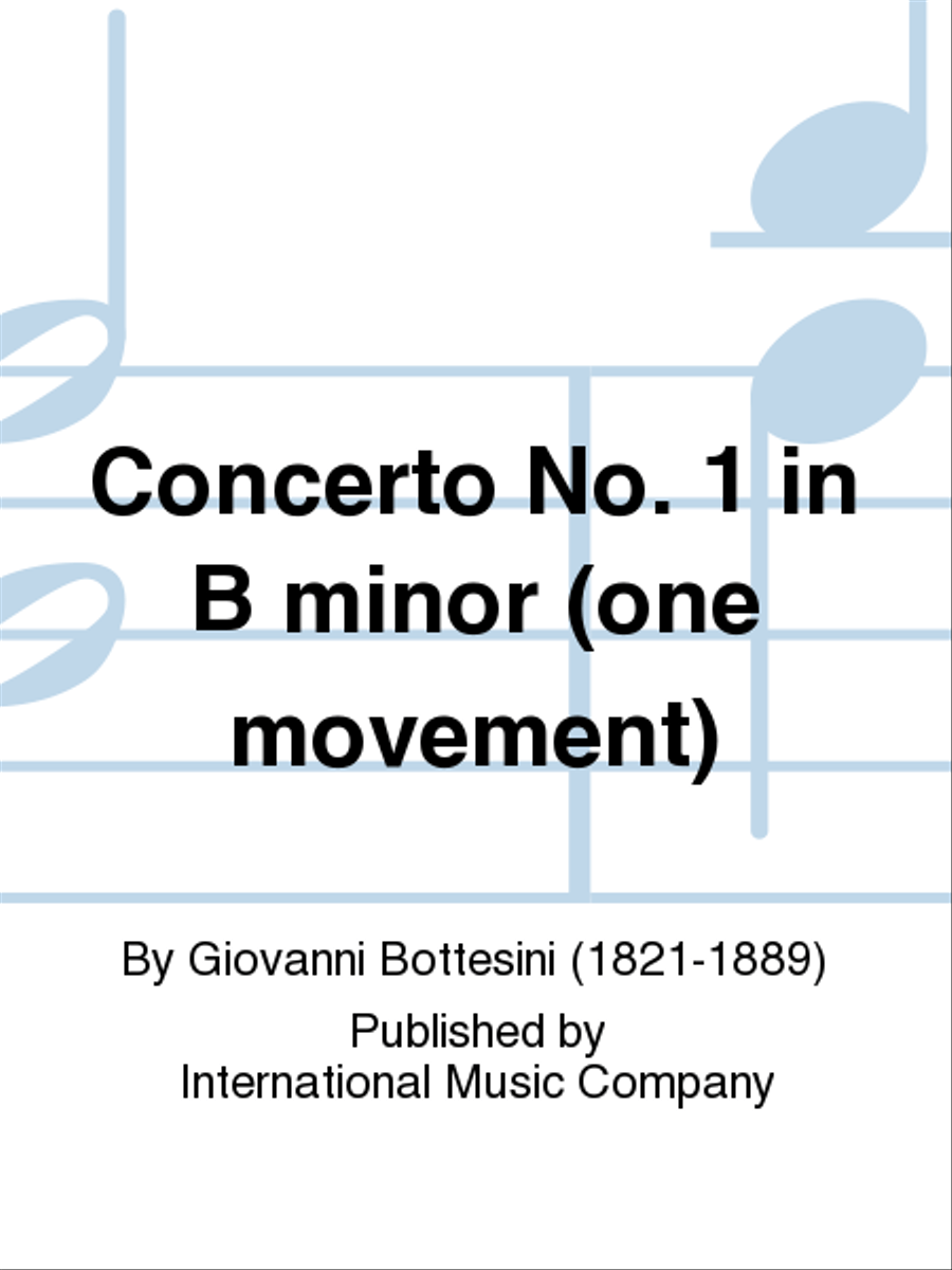 Concerto No. 1 In B Minor (One Movement) Double Bass scores gallery preview page 1