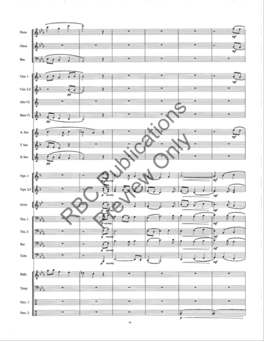 Celtic Ballad Celtic Ballad Concert Band scores gallery preview page 8