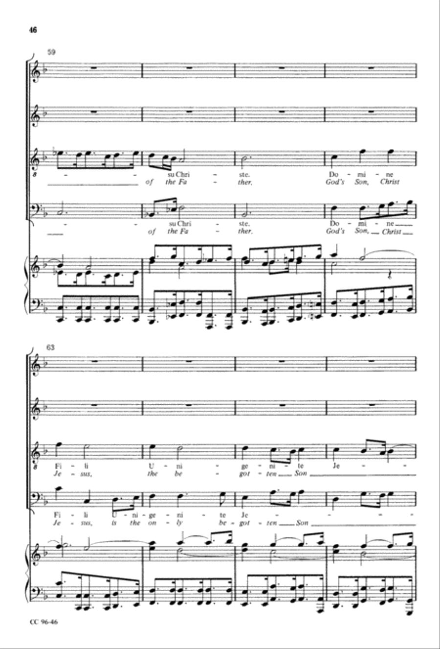 Gloria 4-Part scores gallery preview page 47