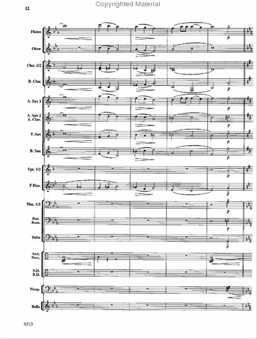 Lincoln Celebration Concert Band scores gallery preview page 13