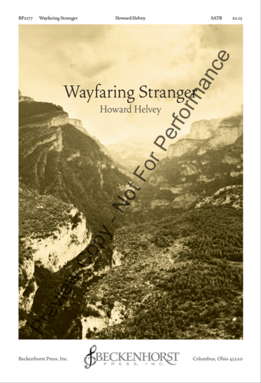 Wayfaring Stranger - Helvey 4-Part scores gallery preview page 2