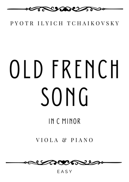 Tchaikovsky - Old French Song in C minor - Easy image number null