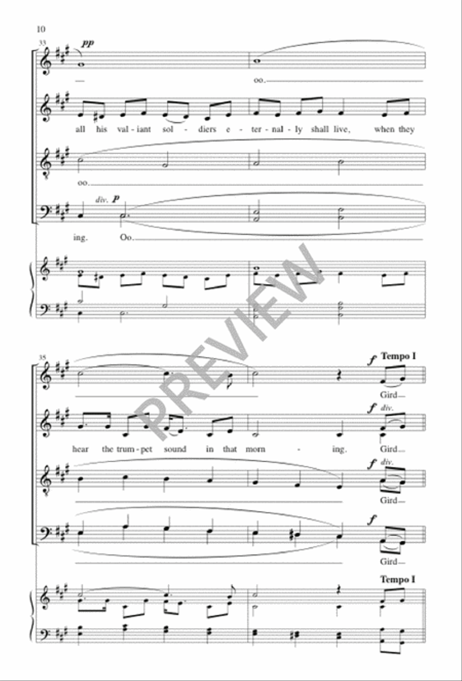 The Morning Trumpet Divisi scores gallery preview page 10