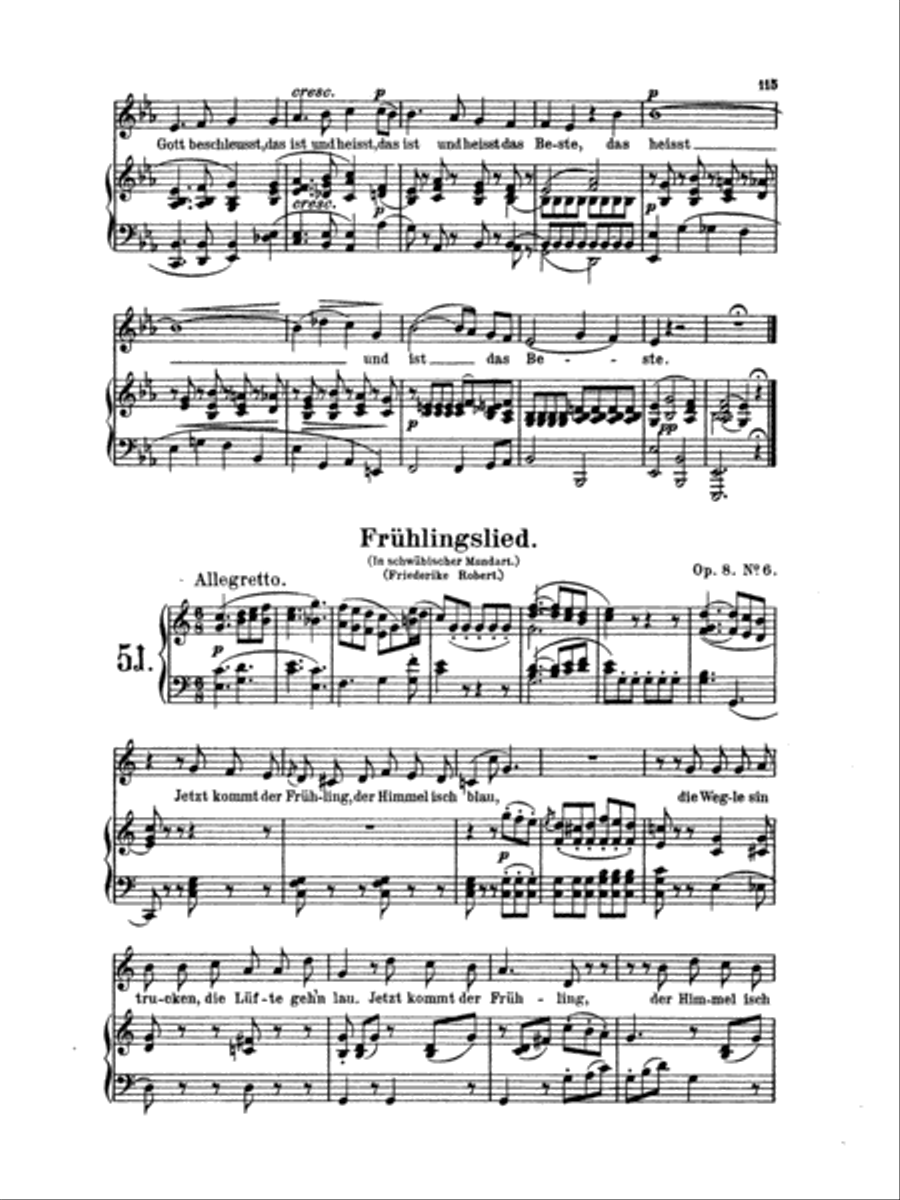 Mendelssohn: 79 Songs, Low Voice (German) Low Voice scores gallery preview page 1