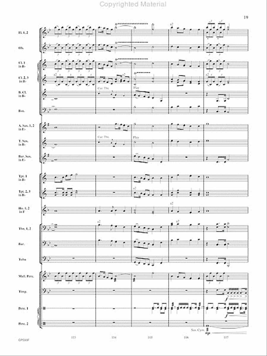 Fantasy on Early American Tunes Fantasy on Early American Tunes Concert Band scores gallery preview page 20
