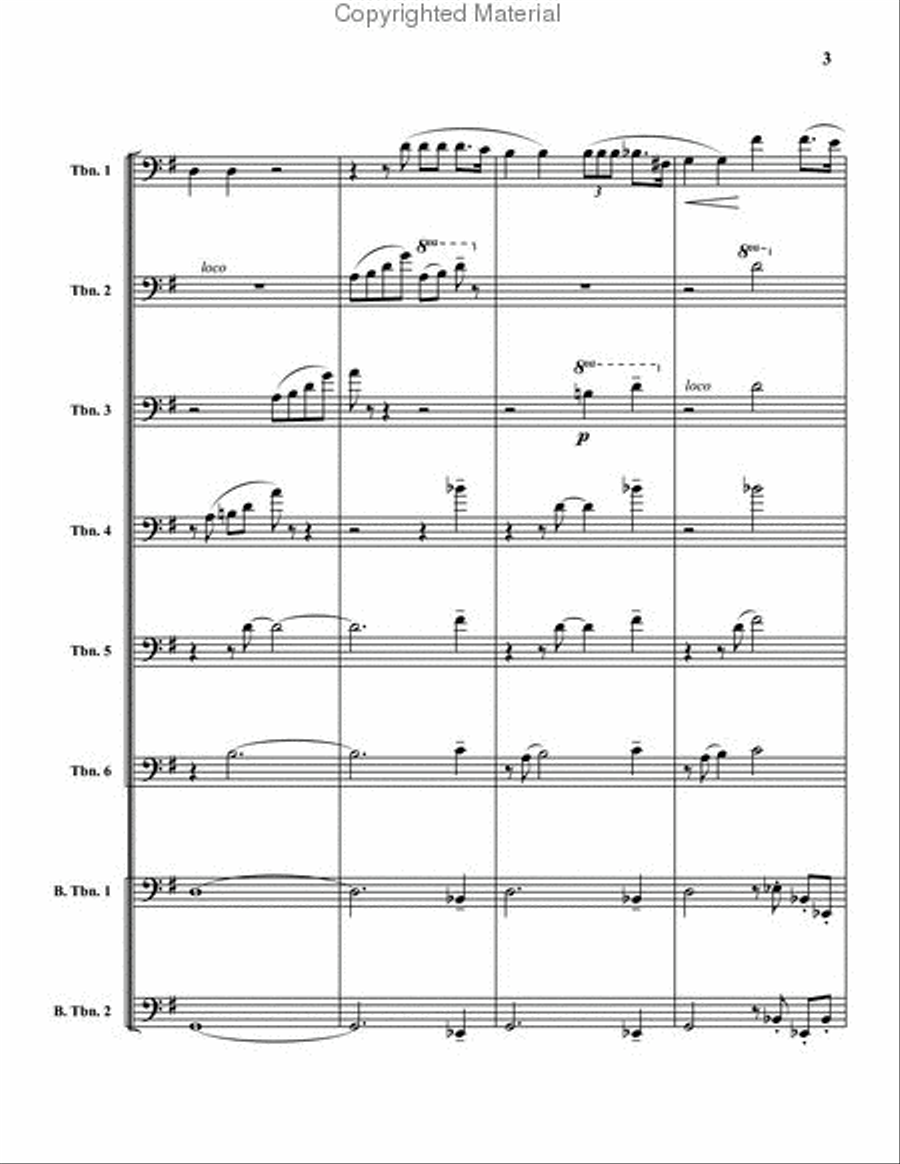 Nessun Dorma from Turandot Large Ensemble scores gallery preview page 4