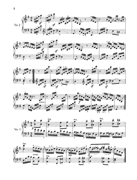 6 Easy Variations G major, WoO 77