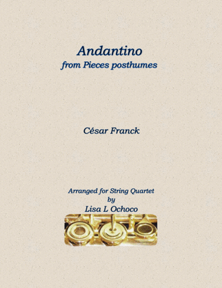 Book cover for Andantino from Pieces posthumes for String Quartet