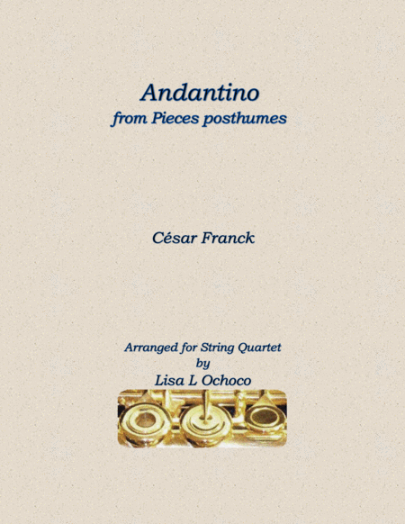 Andantino from Pieces posthumes for String Quartet image number null
