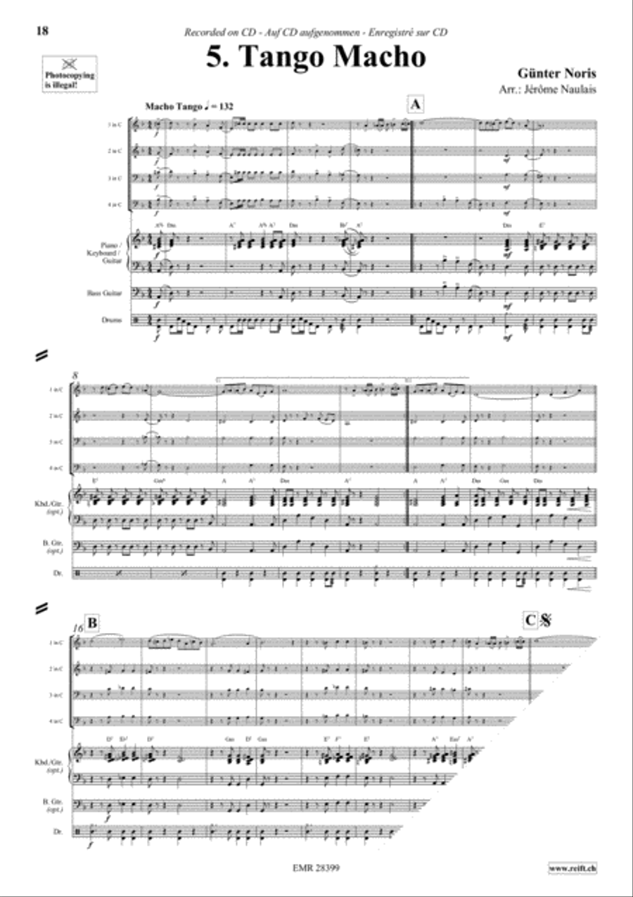 Let's Dance Volume 5 Brass Ensemble scores gallery preview page 7
