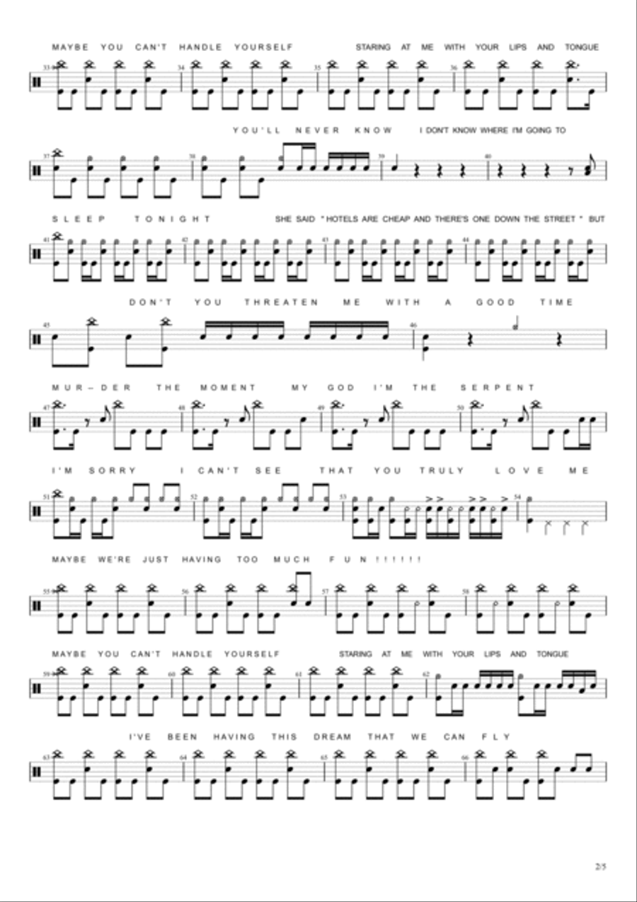 Bulls In The Bronx Drum Set scores gallery preview page 2