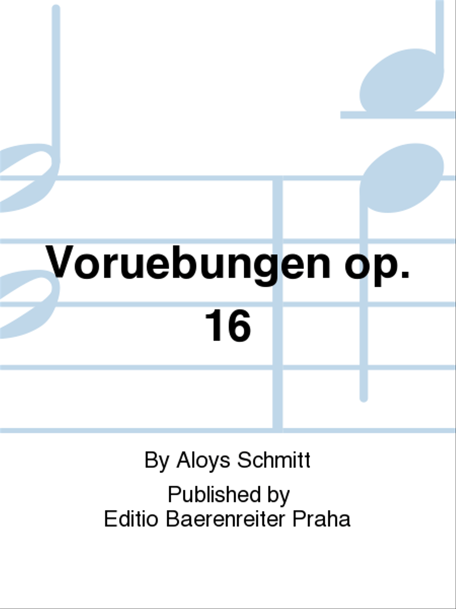 Vorübungen, op. 16 Piano Solo scores gallery preview page 1