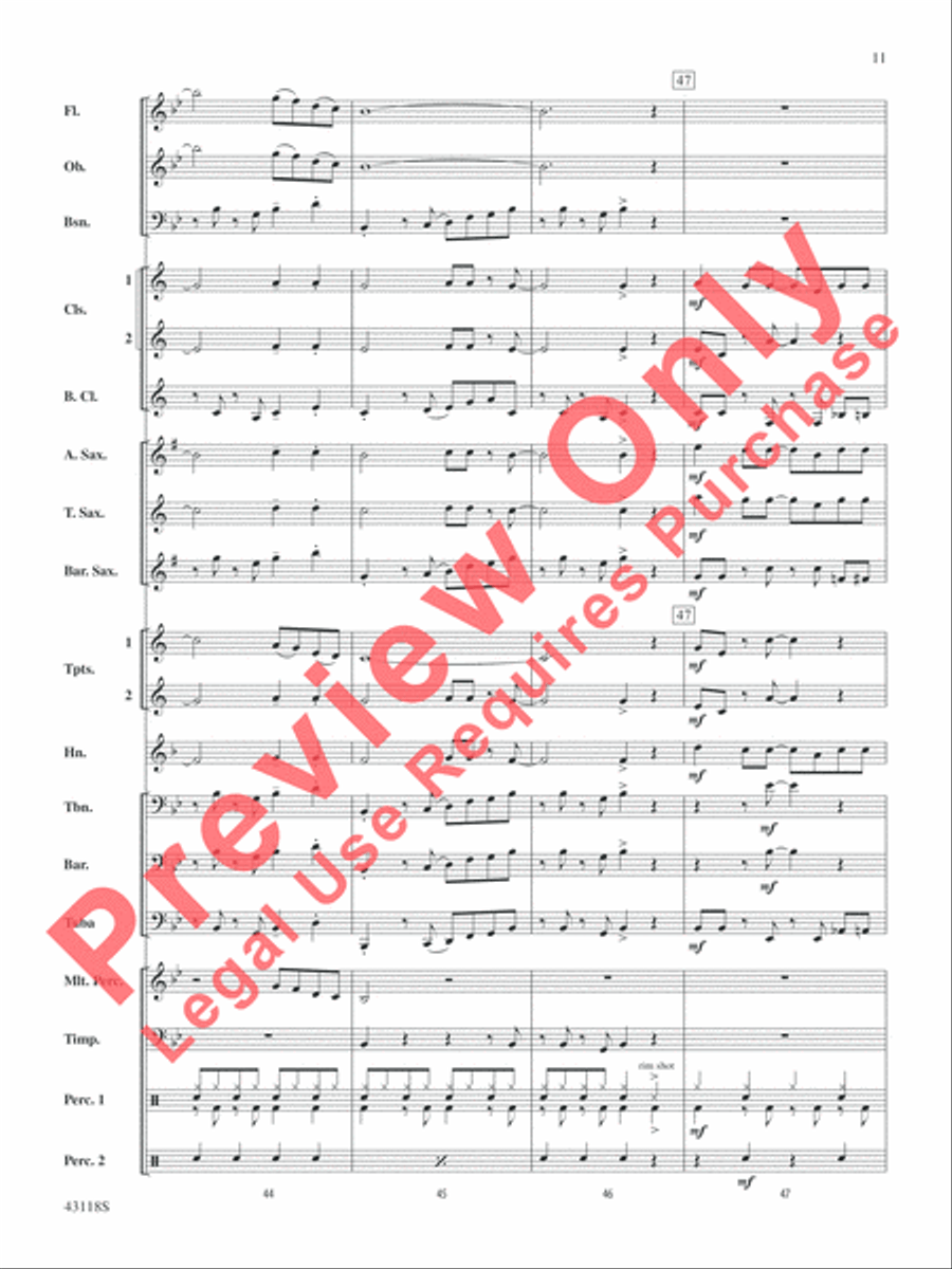 Domino Concert Band scores gallery preview page 12