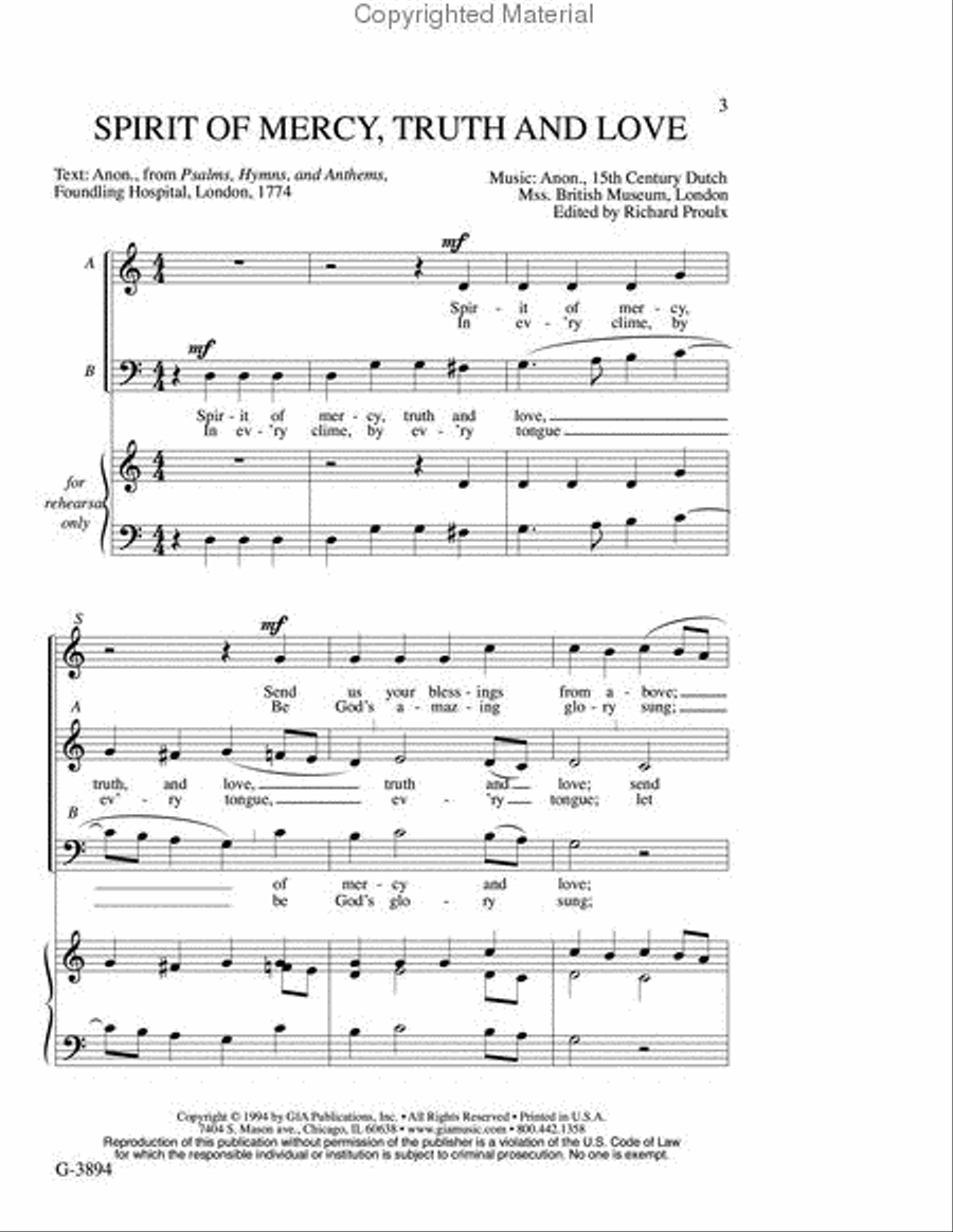 Spirit of Mercy, Truth, and Love 3-Part scores gallery preview page 2