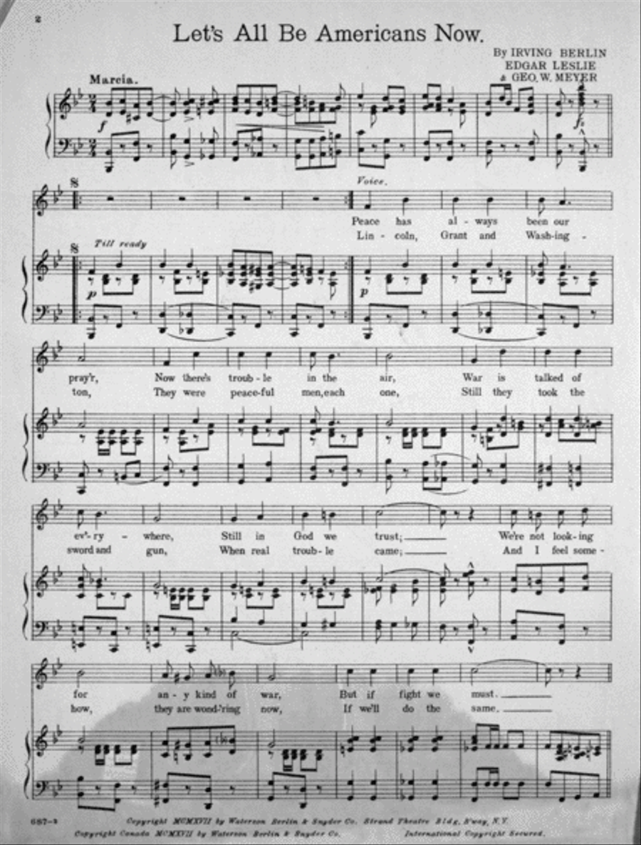 Let's All Be Americans Now Voice scores gallery preview page 2