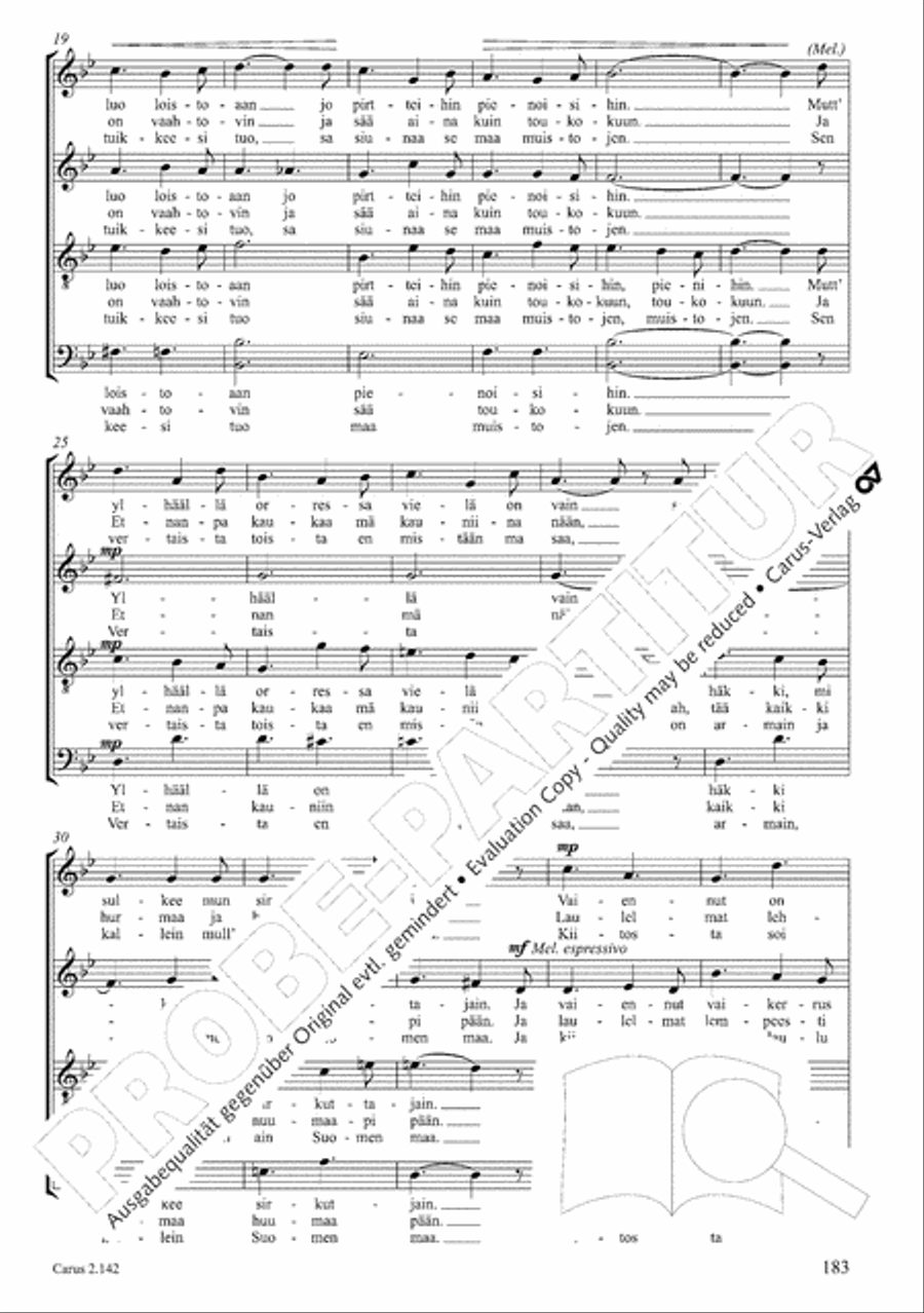 Christmas Carols of the World. Choral collection 4-Part scores gallery preview page 151