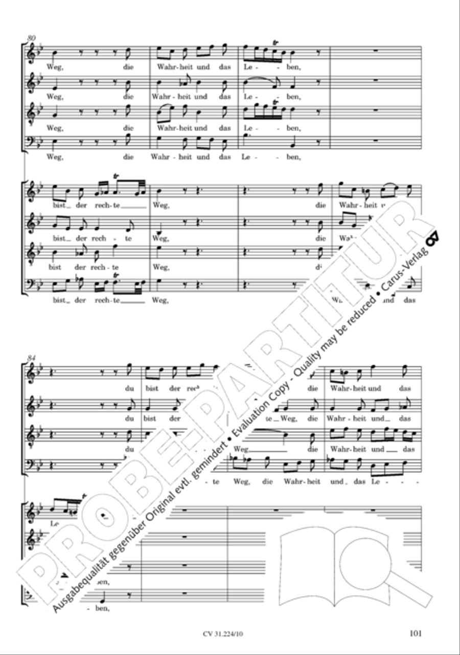 The complete motets (without Bc) Choir scores gallery preview page 108