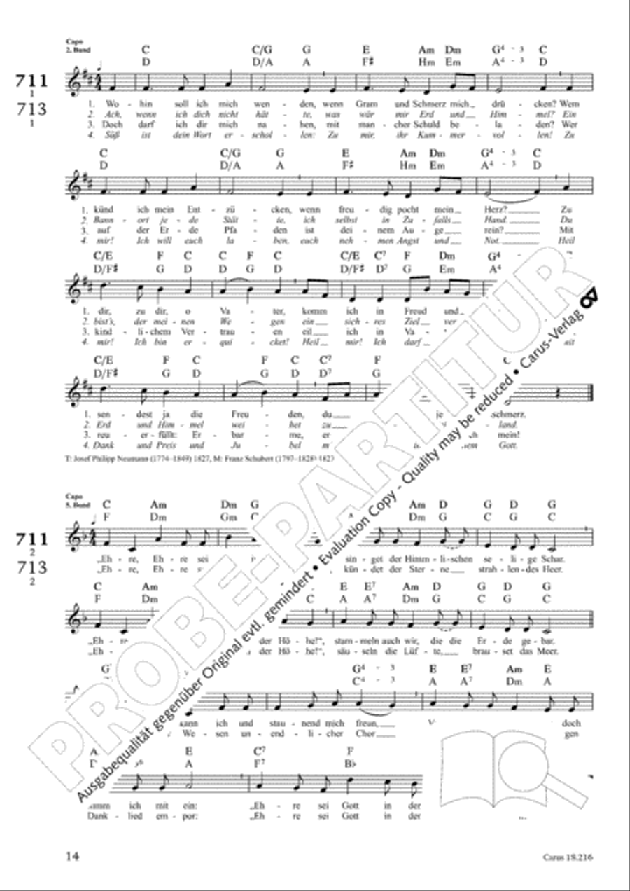 Gitarrenbuch zum Gotteslob. Eigenteile Osterreich / Bozen-Brixen Guitar scores gallery preview page 14