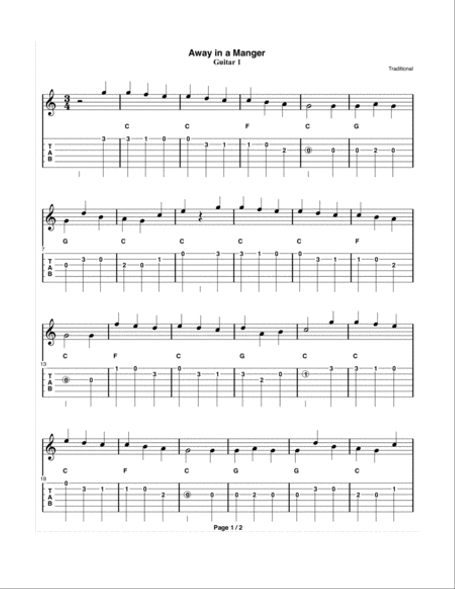 Away in a Manger Small Ensemble scores gallery preview page 5