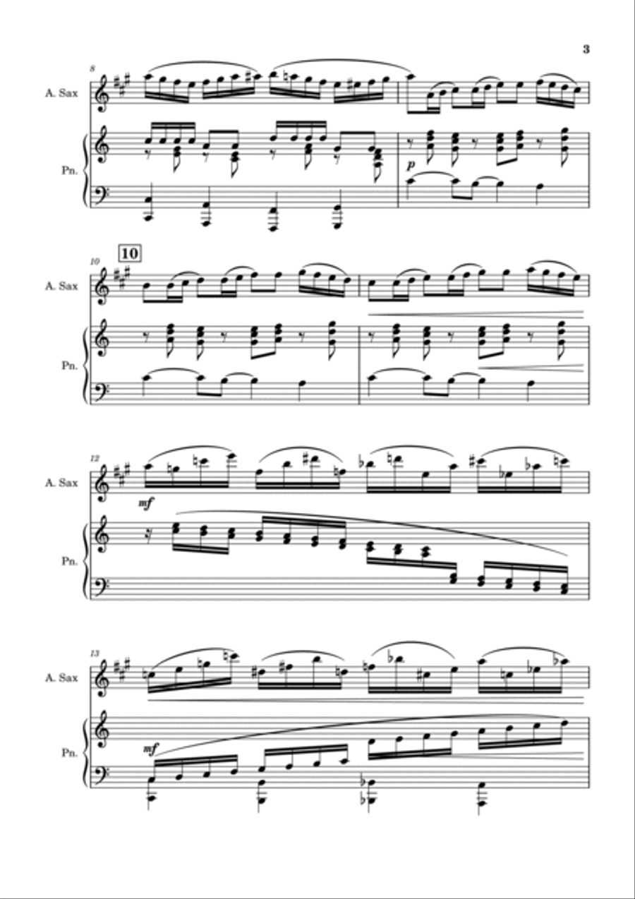 Scaramouche Alto Saxophone scores gallery preview page 3