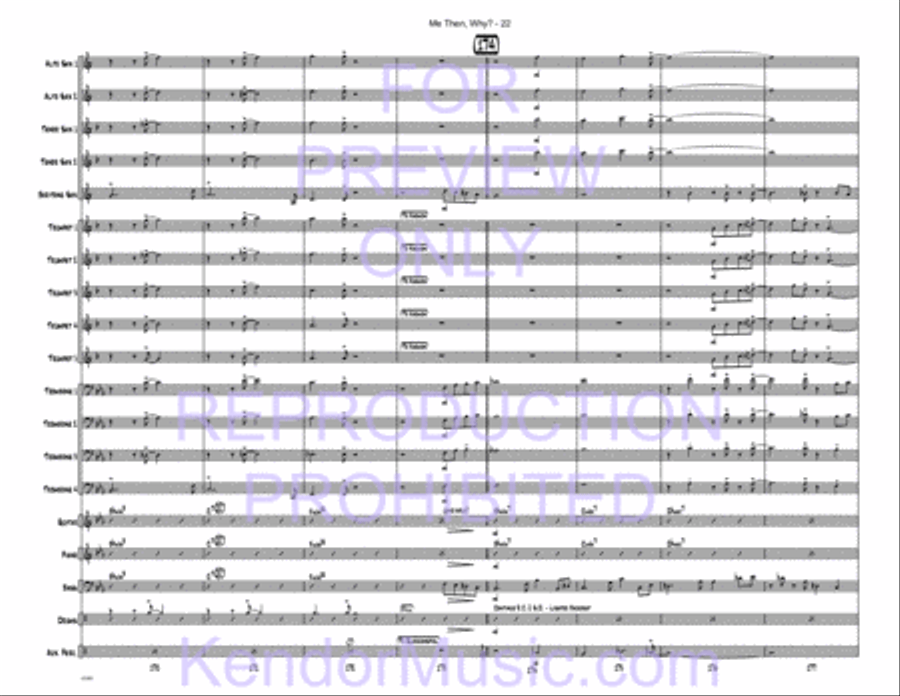 Me Then, Why? Jazz Ensemble scores gallery preview page 23